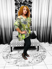 Circle Print Harem Style Pant Set - Multi Colors available Dazzled By B